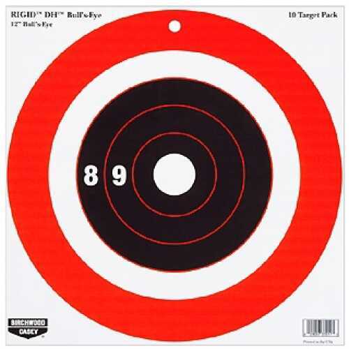 Birchwood Casey 37211 Rigid Bulls-Eye Dh Tagboard 12" X 10 Pack